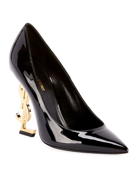 ysl pumps with ysl heel.